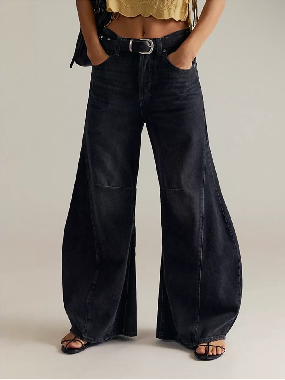 Free People Eden High Slouchy Flare Jeans in 11th Hour Size 27